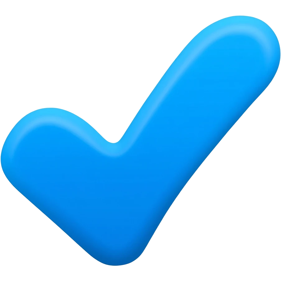 Verificado azul palomita emoji