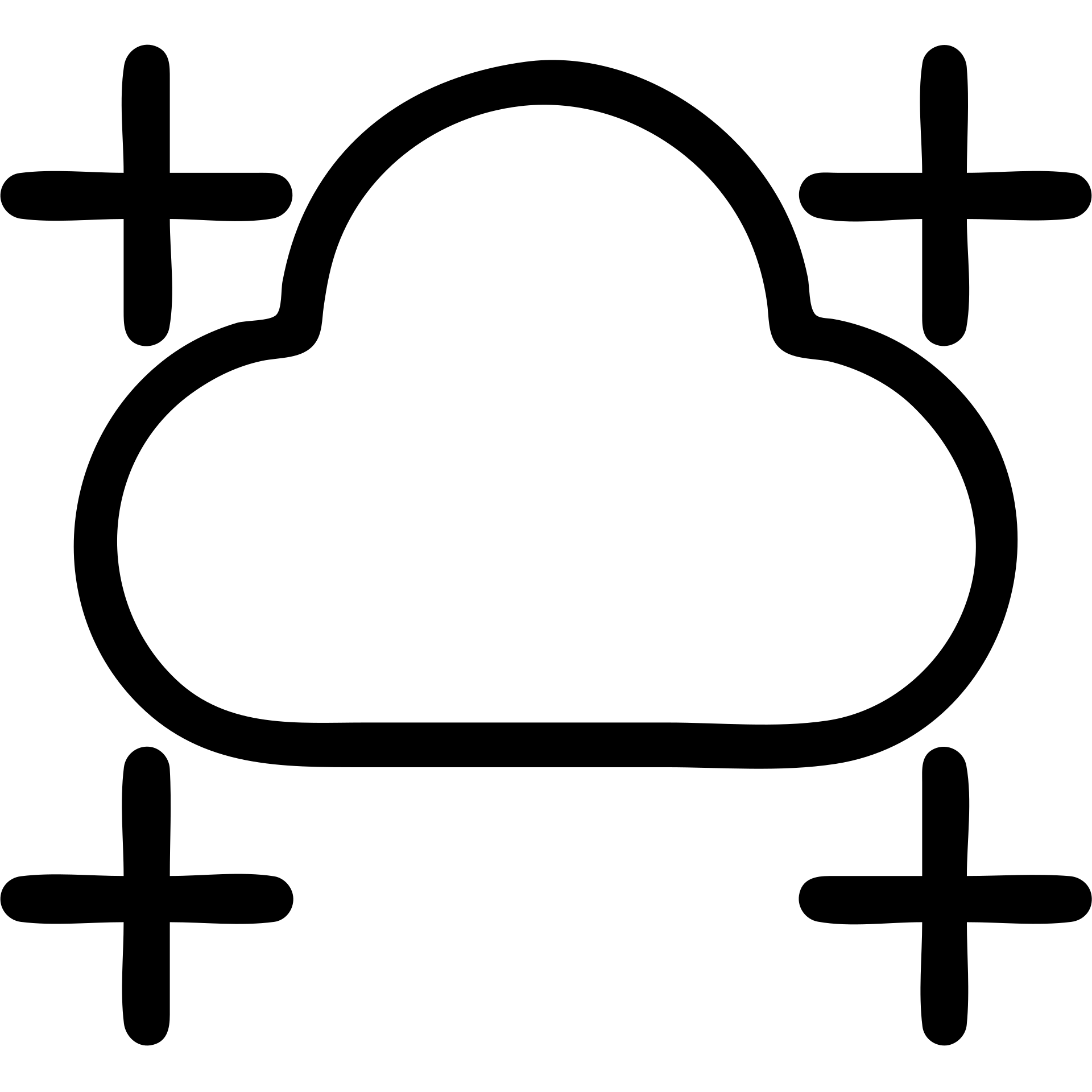 облако с 4 выступами emoji