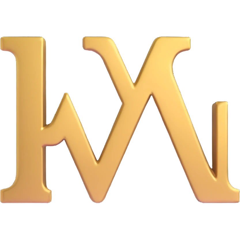 letters BLK with gold outline emoji
