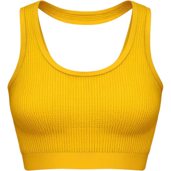 golden yellow crop top. emoji