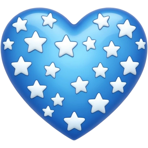 can you generate a blue heart with stars emoji