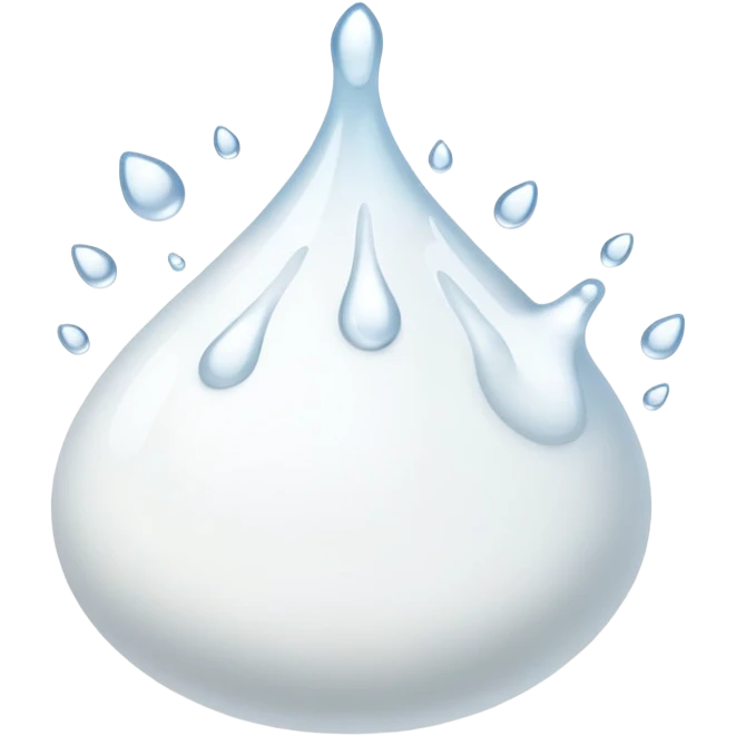 Multiple Milk droplets emoji