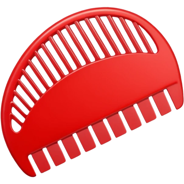 comb red emoji