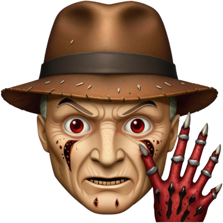 glitter claw freddy krueger emoji