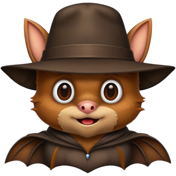 bat with hat emoji