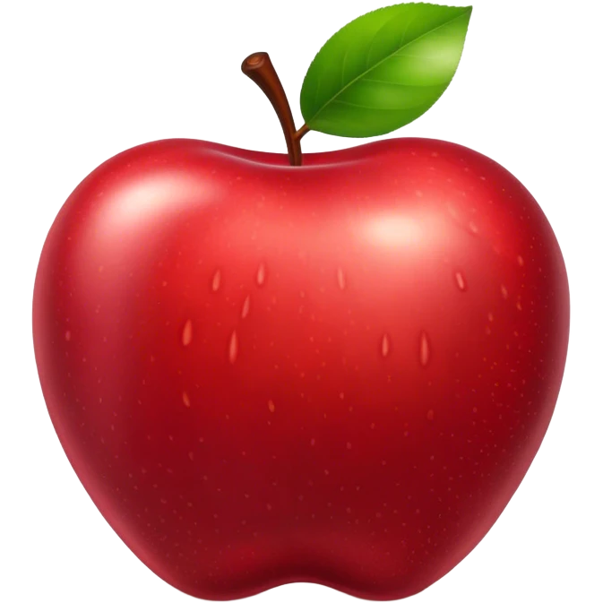 portrait of apple fruit emoji
