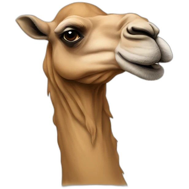 camel with human face emoji