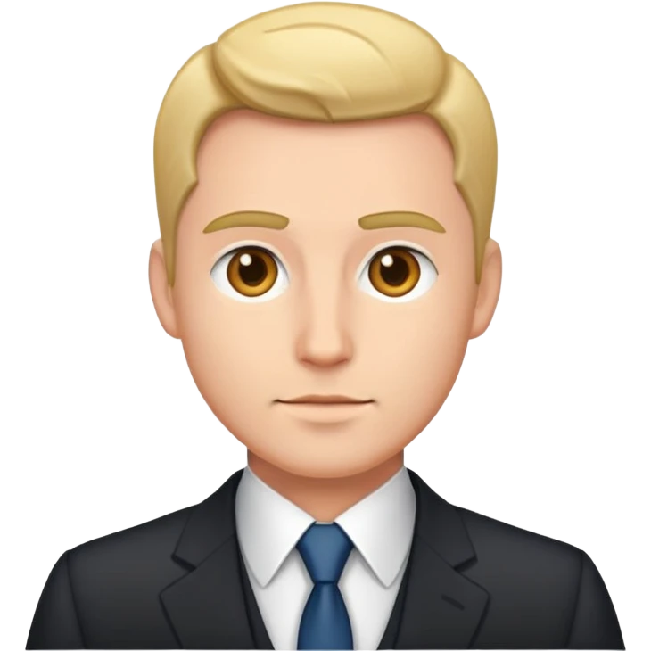 formal attire portrait of male emoji
