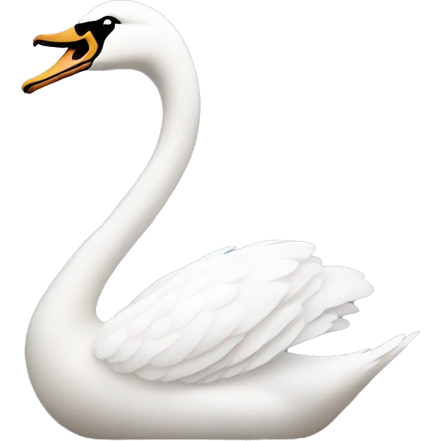 swan facing left side  emoji