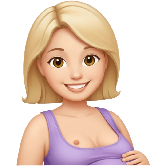 Embarazada feliz  emoji