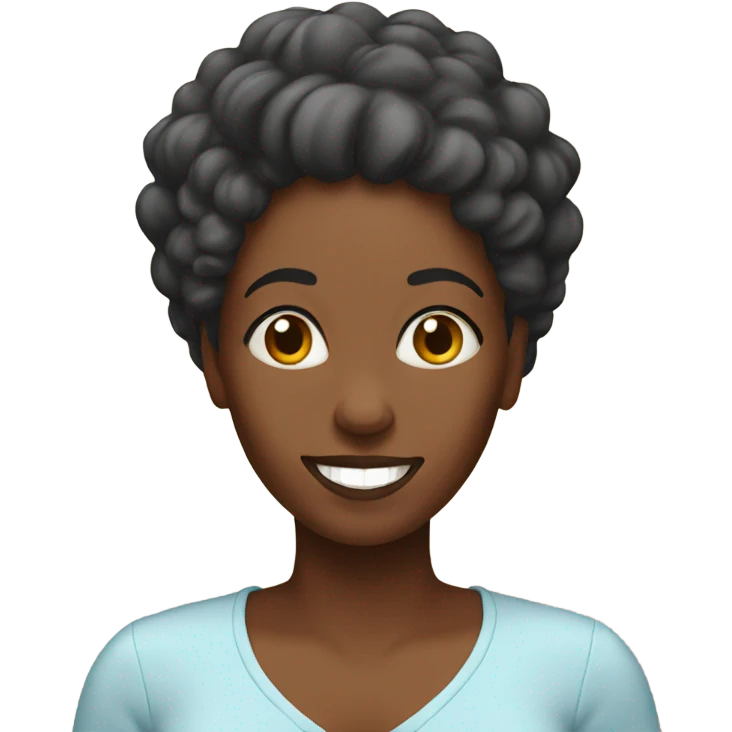 Happy black mom emoji