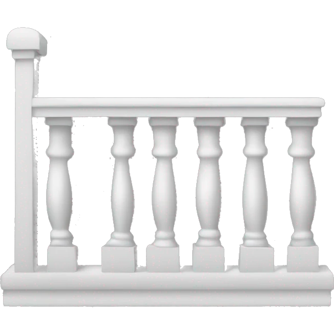 create an emoji in black and white representing a veranda(Balcony). Make it plain and simple without much detail. emoji