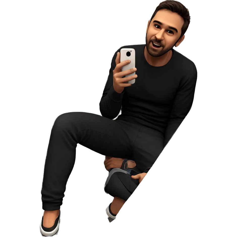 casual male in bathroom emoji