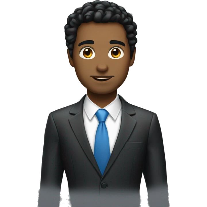  business expert  black hair emoji