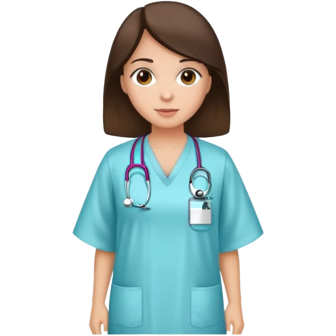 Brunette wearing hospital gown  emoji