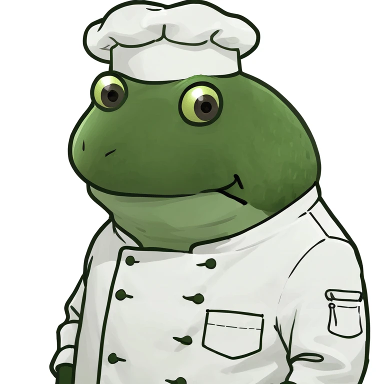 bufo in a chef coat emoji