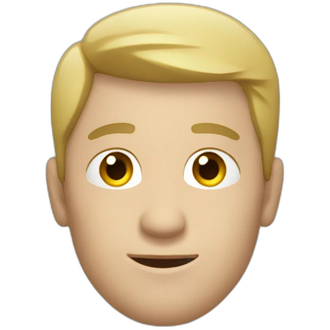 Caucasian man salute emoji