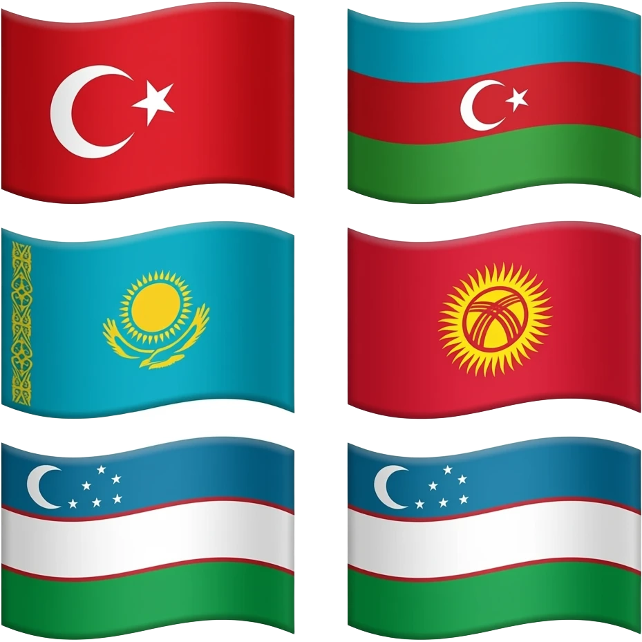 Make the Turkic flags emoji
