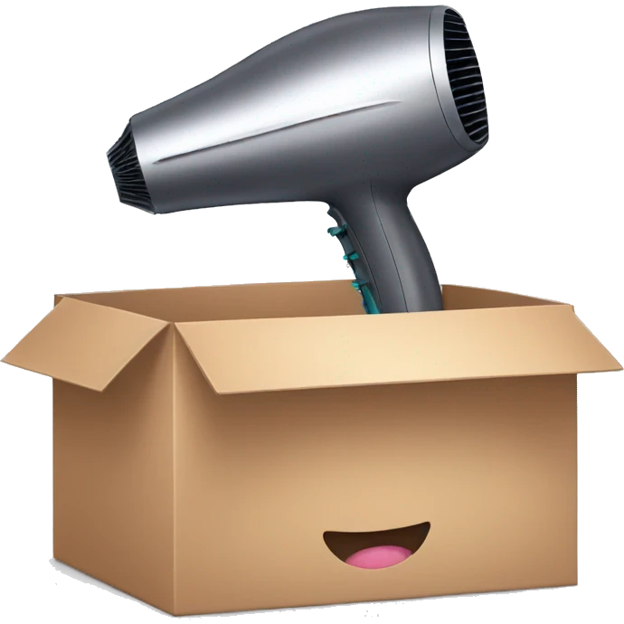 hairdryer box emoji