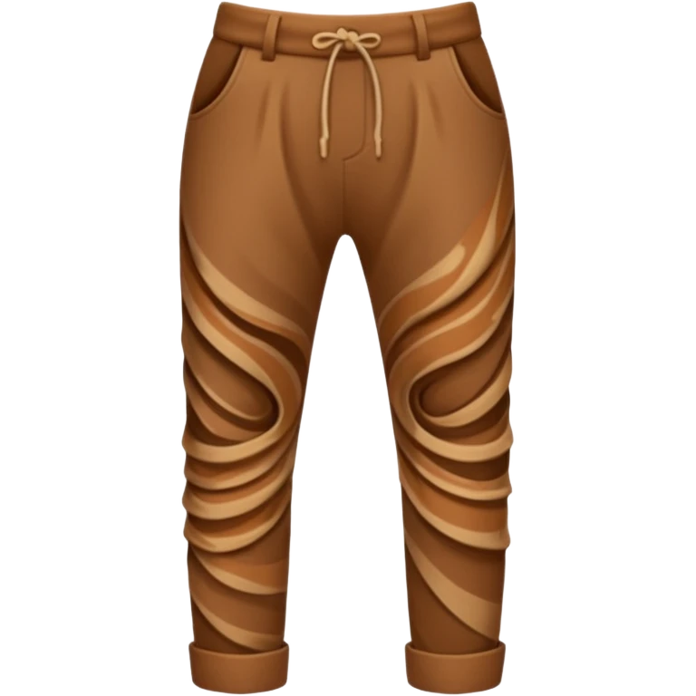 Brown swirled pants emoji
