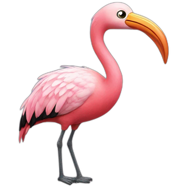 angry birds flamingo emoji