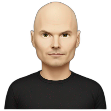 Billy corgan with black t-shirt emoji