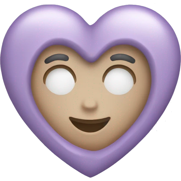 pale lavender heart emoji emoji