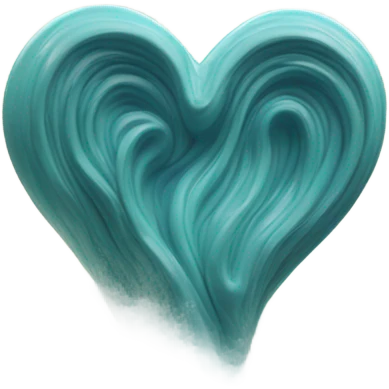 sea wave in 3d heart emoji