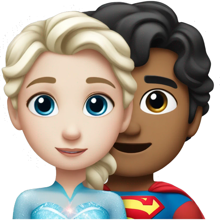son/daughter of elsa and superman emoji