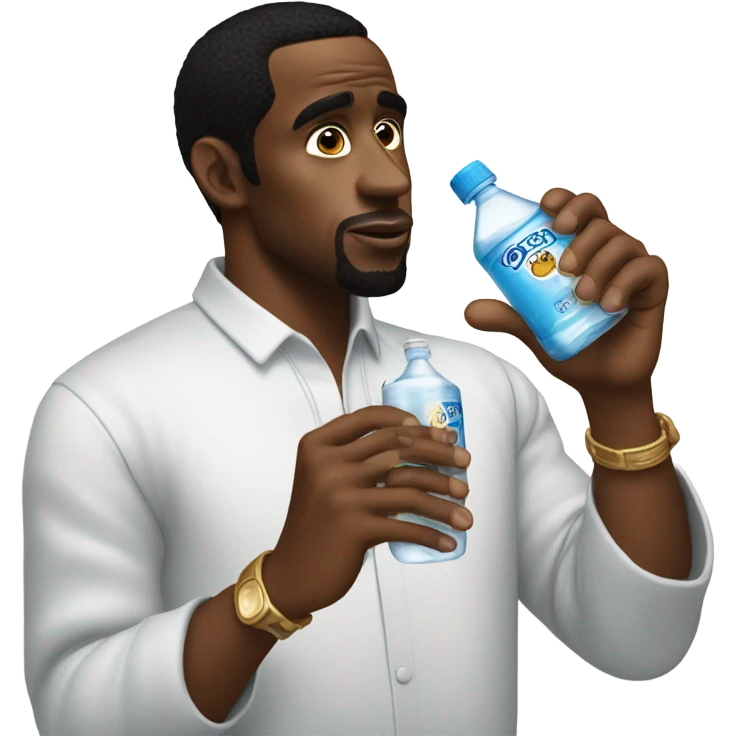 p diddy holding baby oil emoji