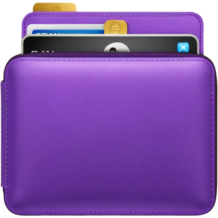 glitter purple wallet emoji