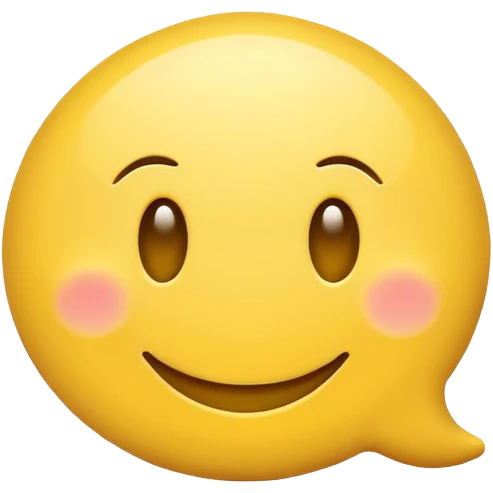 speech bubble with smiley face emoji