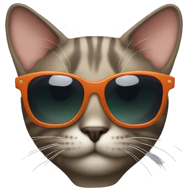 Cat with sunglasses emoji