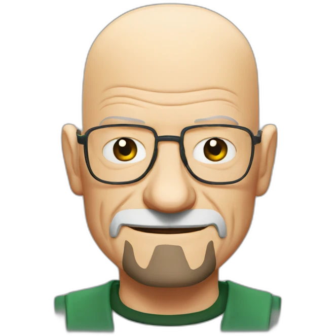 Bald Walter white with thumb up emoji