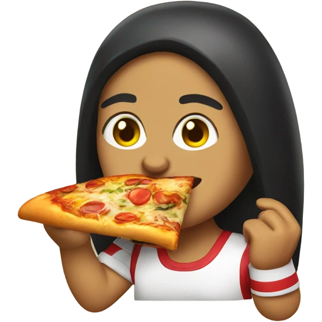 Mexican eating pizza emoji
