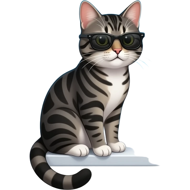 Cat wearing sunglasses emoji