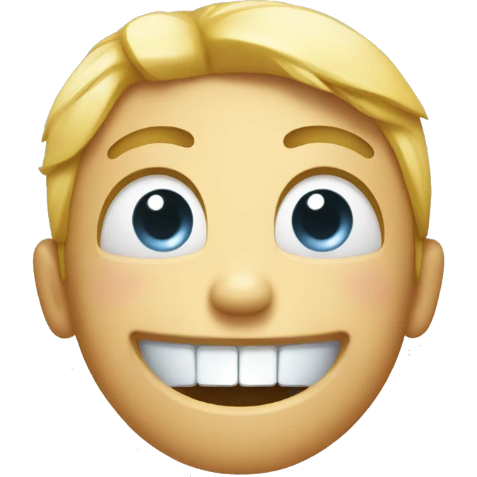 Smile with cry emoji