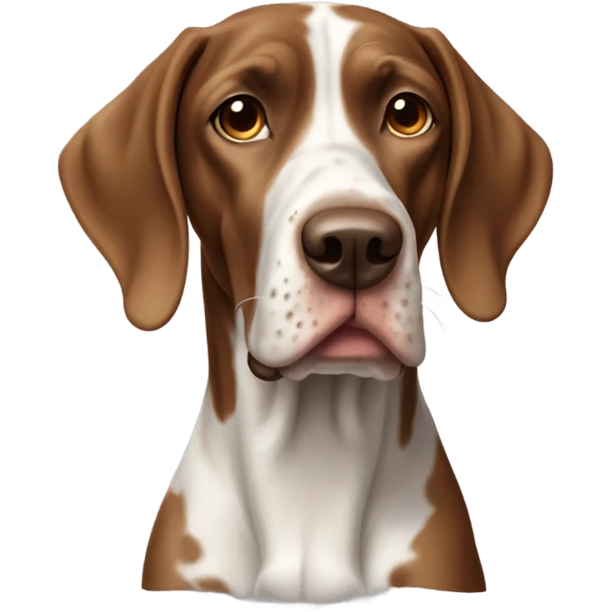 Light brown french pointer dog emoji
