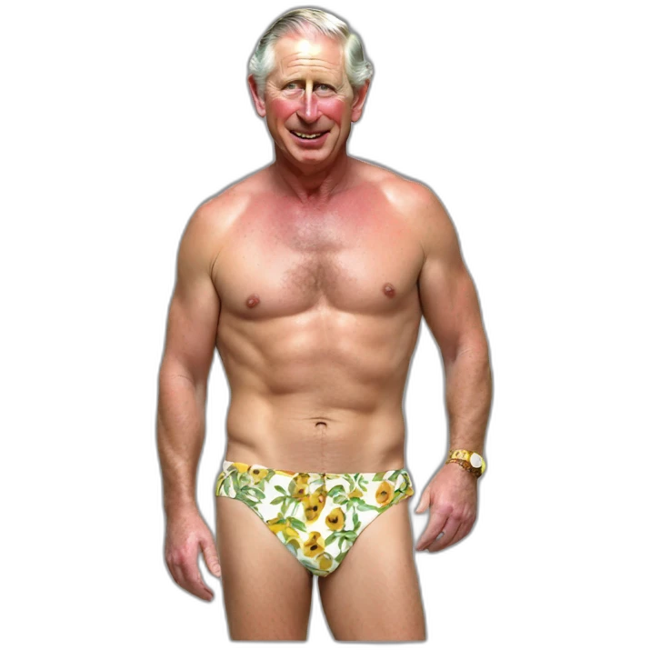 Prince Charles bikini emoji