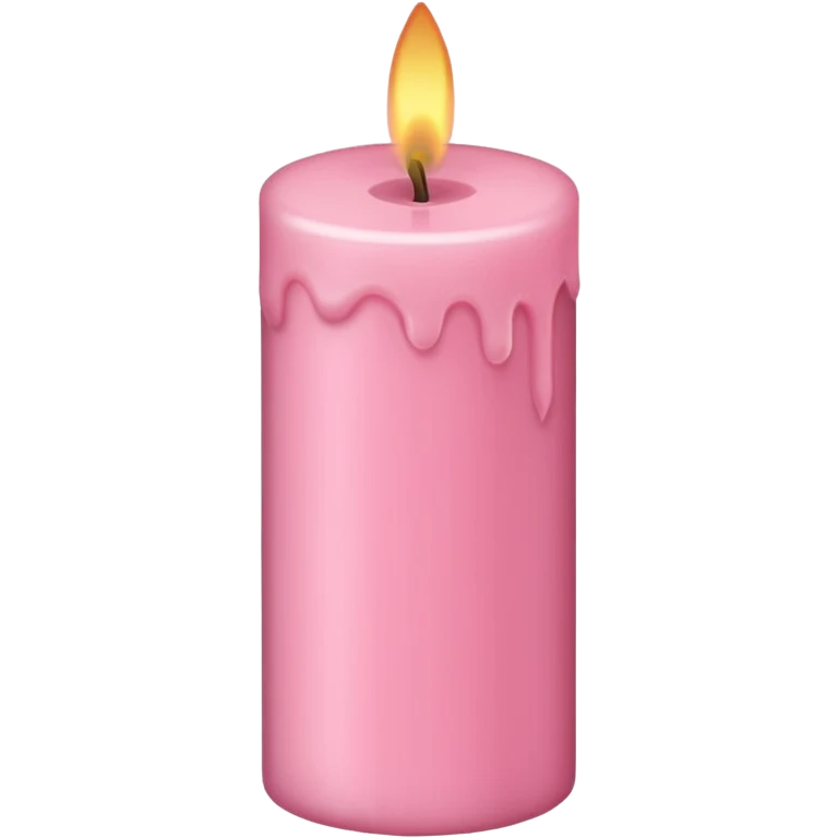 light pink candle emoji
