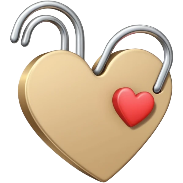 beige paper clip with a heart on it emoji