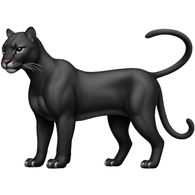 black puma emoji