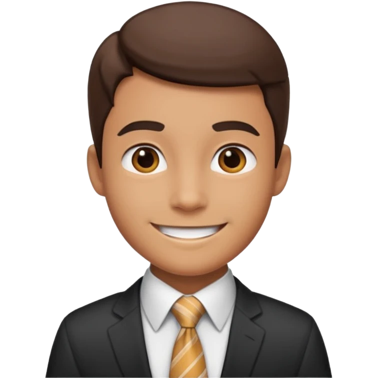 office boy with tie  emoji