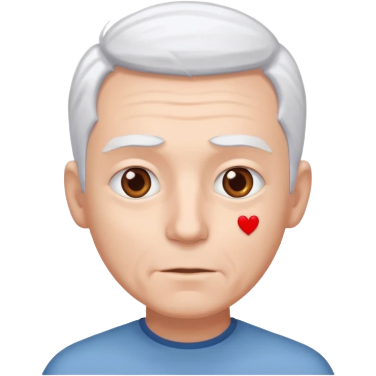 White caw white hearts in his eyes  emoji