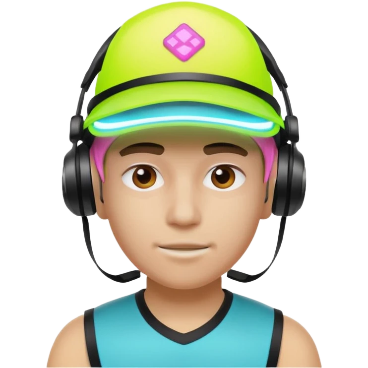 Neon Visor Gamers emoji
