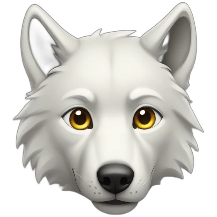 Half wolf emoji