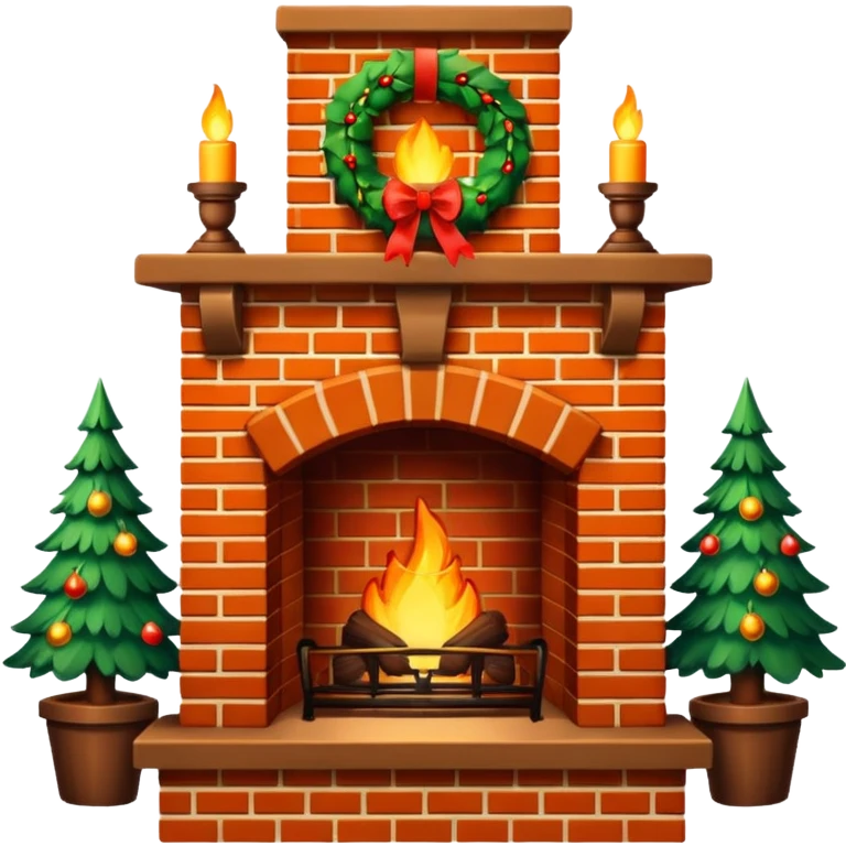 Classic Christmas Fireplace emoji
