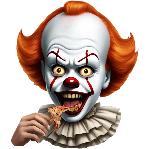 Pennywise eating a spider emoji