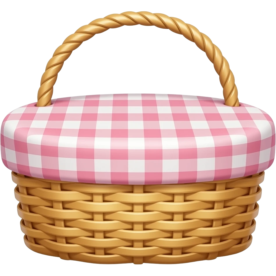 Pink Picnic basket emoji