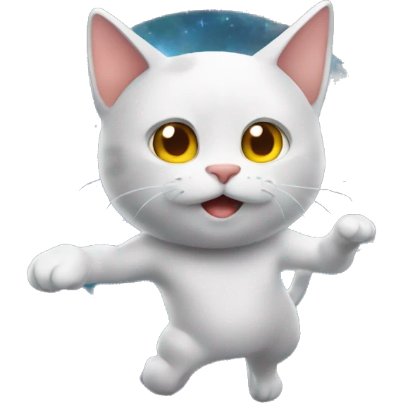 GATO VOANDO NO ESPAÇO emoji